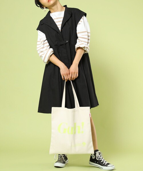 FREAK'S STORE(フリークスストア)の「フレンチスリーブフレアミニワンピース(スタンドカラーシャツチュニック)(シャツワンピース・レディース・ブルー/ブラック/ホワイト/ブルーグリーン・フリ-)」の20枚目の写真