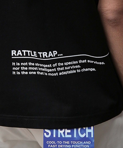 RATTLE TRAP(ラトルトラップ)の「ラバー&昇華転写プリントグラフィックTシャツ(Tシャツ/カットソー・メンズ・ブラック/ホワイト・L/M/LL)」の22枚目の写真