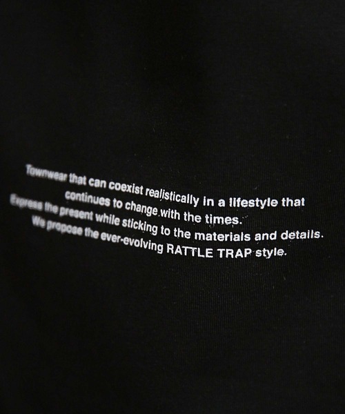 RATTLE TRAP(ラトルトラップ)の「ラバー&昇華転写プリントグラフィックTシャツ(Tシャツ/カットソー・メンズ・ブラック/ホワイト・L/M/LL)」の10枚目の写真