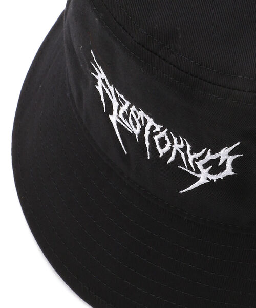 AZS TOKYO（アザストーキョー）の「AZS TOKYO/アザストーキョー/"THRASH METAL" LOGO BUCKET (BLACKxWHITE)（ハット・メンズ・ブラック・FREE）」の16枚目の写真