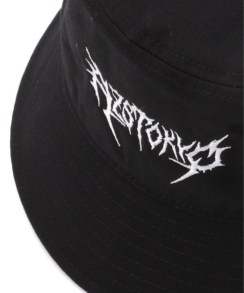 AZS TOKYO（アザストーキョー）の「AZS TOKYO/アザストーキョー/"THRASH METAL" LOGO BUCKET (BLACKxWHITE)（ハット・メンズ・ブラック・FREE）」の12枚目の写真