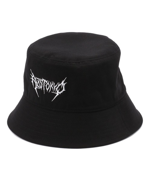 AZS TOKYO（アザストーキョー）の「AZS TOKYO/アザストーキョー/"THRASH METAL" LOGO BUCKET (BLACKxWHITE)（ハット・メンズ・ブラック・FREE）」の7枚目の写真
