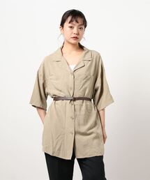 RAG MACHINE | 【RAG MACHINE】ベルト付き半袖シャツ(シャツ/ブラウス)