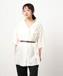 RAG MACHINE | 【RAG MACHINE】ベルト付き半袖シャツ(シャツ/ブラウス)