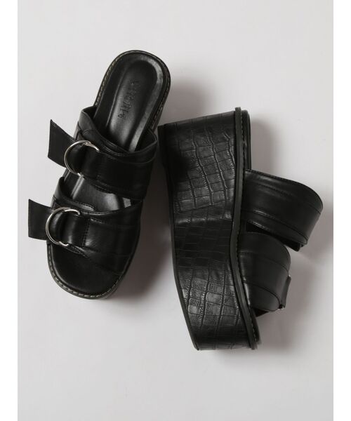 MURUA（ムルーア）の「ダブルベルテッドサンダル（サンダル・レディース・アイボリー/ブラック・35/36/37）」の15枚目の写真