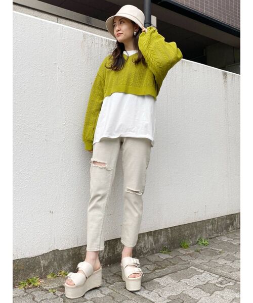 MURUA（ムルーア）の「ダブルベルテッドサンダル（サンダル・レディース・アイボリー/ブラック・35/36/37）」の7枚目の写真