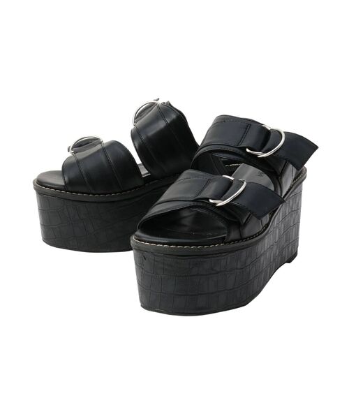 MURUA（ムルーア）の「ダブルベルテッドサンダル（サンダル・レディース・アイボリー/ブラック・35/36/37）」の20枚目の写真