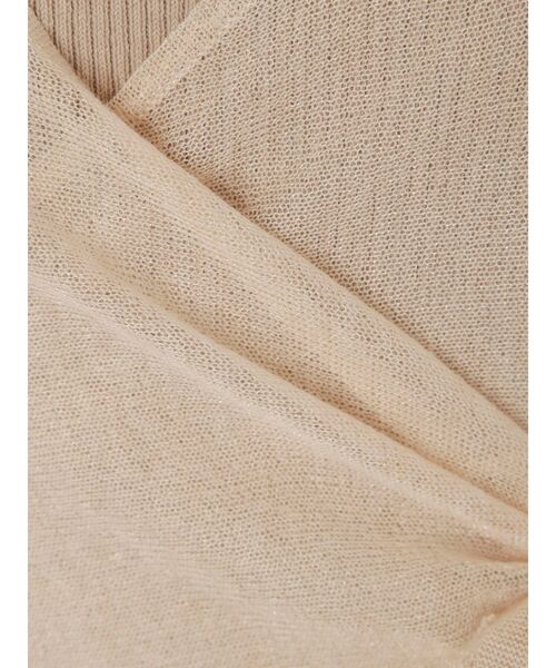 MERCURYDUO（マーキュリーデュオ）の「インナーキャミ付シアーカシュクールニット（ニット/セーター・レディース・ベージュ/ブラウン・FREE）」の9枚目の写真