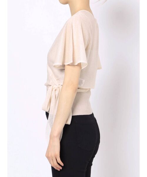 MERCURYDUO（マーキュリーデュオ）の「インナーキャミ付シアーカシュクールニット（ニット/セーター・レディース・ベージュ/ブラウン・FREE）」の17枚目の写真