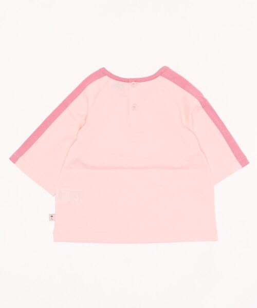 moimoln（モイモルン）の「クリップグラン7分袖Tシャツ（Tシャツ/カットソー・キッズ・イエロー/オレンジ/ピンク・100cm/90cm/120cm/110cm/130cm）」の4枚目の写真