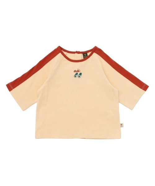 moimoln（モイモルン）の「クリップグラン7分袖Tシャツ（Tシャツ/カットソー・キッズ・イエロー/オレンジ/ピンク・100cm/90cm/120cm/110cm/130cm）」の3枚目の写真