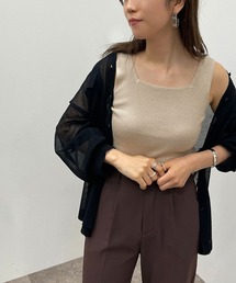 apres jour mignon | スクエアネックニットタンク【ZOZOTOWN限定アイテム】(タンクトップ)