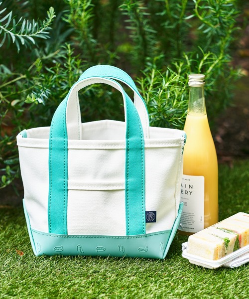 russet（ラシット）の「ヴィブラムキャンバストートバッグ S（TK-403）（トートバッグ・レディース・オレンジ/カーキ/ミント/グレー/ベージュ・FREE）」の4枚目の写真