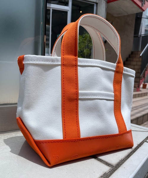 russet（ラシット）の「ヴィブラムキャンバストートバッグ S（TK-403）（トートバッグ・レディース・オレンジ/カーキ/ミント/グレー/ベージュ・FREE）」の8枚目の写真