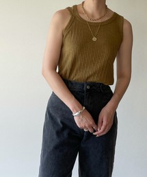 y/m by misato | 片割れリブタンク(タンクトップ)