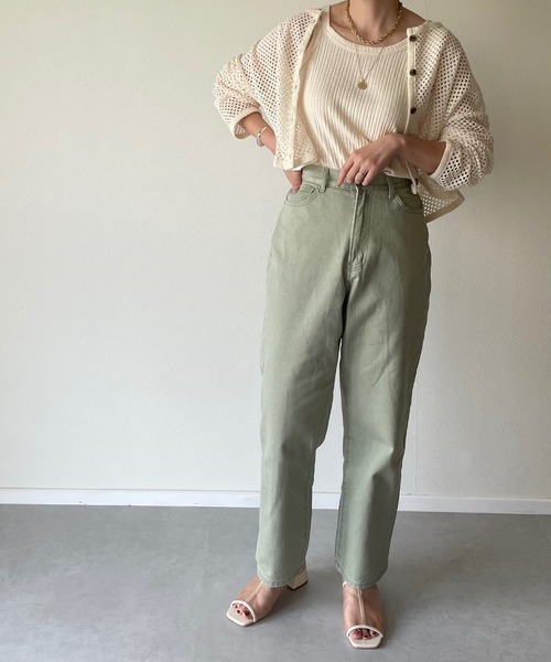 y/m by misato（イムバイミサト）の「片割れリブタンク（タンクトップ・レディース・ブラック/オフホワイト/モカ/イエロー系その他・FREE）」の19枚目の写真