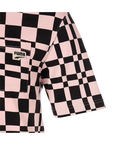 PUMA（プーマ）の「PUMA プーマ ダウンタウン DOWNTOWN CHECK AOP Tシャツ（Tシャツ/カットソー・メンズ・ブラック/ベージュ系その他/ライトピンク・SMALL/MEDIUM/LARGE/X-LARGE/X-SMALL）」の21枚目の写真
