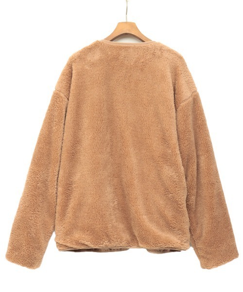 チチカカ(チチカカ)の「【ユニセックス】シェルバフリースジャケット(ノーカラージャケット・メンズ・ベージュ/ブラック・MEDIUM/LARGE)」の12枚目の写真