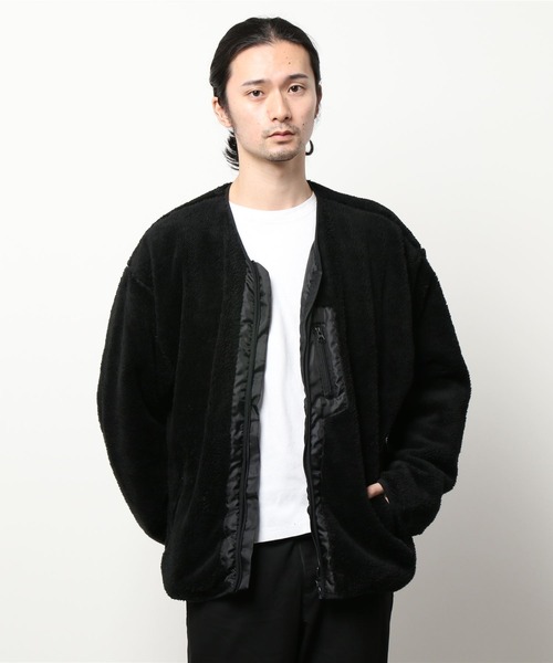 チチカカ(チチカカ)の「【ユニセックス】シェルバフリースジャケット(ノーカラージャケット・メンズ・ベージュ/ブラック・MEDIUM/LARGE)」の21枚目の写真