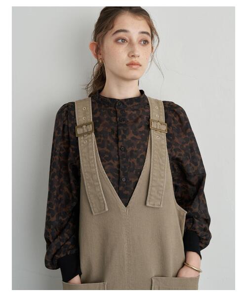 YECCA VECCA（イェッカヴェッカ）の「2wayレオパードプリントロングシャツ　＊（シャツ/ブラウス・レディース・ブラウン・FREE）」の19枚目の写真