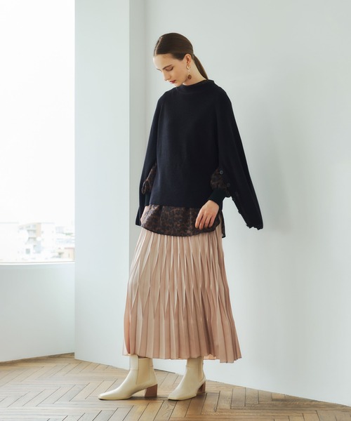 YECCA VECCA（イェッカヴェッカ）の「2wayレオパードプリントロングシャツ　＊（シャツ/ブラウス・レディース・ブラウン・FREE）」の2枚目の写真