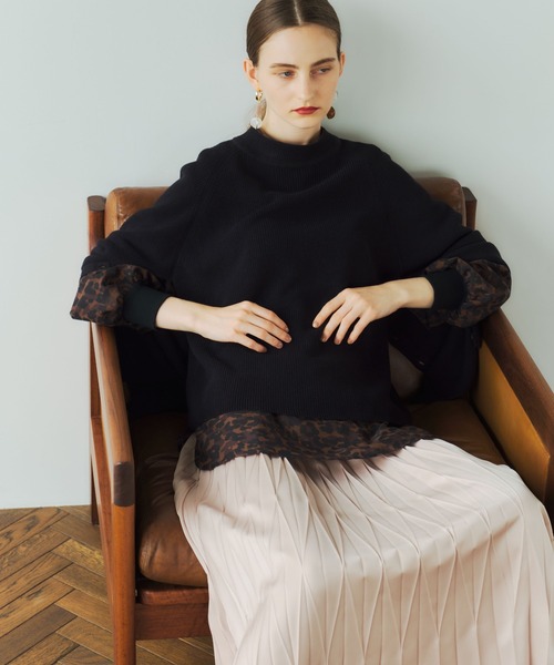 YECCA VECCA（イェッカヴェッカ）の「2wayレオパードプリントロングシャツ　＊（シャツ/ブラウス・レディース・ブラウン・FREE）」の12枚目の写真