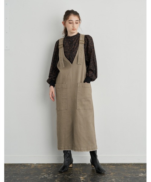 YECCA VECCA（イェッカヴェッカ）の「2wayレオパードプリントロングシャツ　＊（シャツ/ブラウス・レディース・ブラウン・FREE）」の15枚目の写真