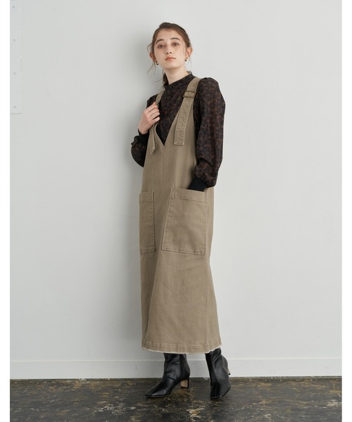 YECCA VECCA（イェッカヴェッカ）の「2wayレオパードプリントロングシャツ　＊（シャツ/ブラウス・レディース・ブラウン・FREE）」の16枚目の写真