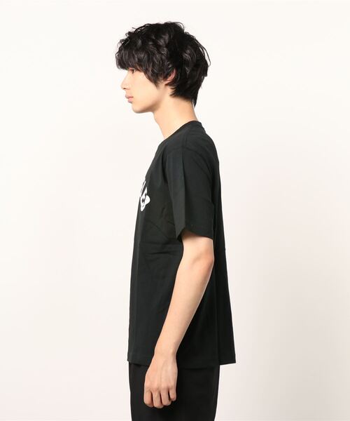 ALWAYS GOOD TIME(オルウェイズグッドタイム)の「【QUE/キュー】USAコットン アーチロゴプリントTシャツ(Tシャツ/カットソー・メンズ・ホワイト/ブラック/ネイビー/サックスブルー/ピンク/オレンジ/レモンイエロー・M/L/XL)」の8枚目の写真