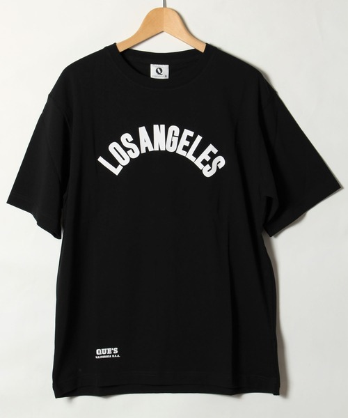 ALWAYS GOOD TIME(オルウェイズグッドタイム)の「【QUE/キュー】USAコットン アーチロゴプリントTシャツ(Tシャツ/カットソー・メンズ・ホワイト/ブラック/ネイビー/サックスブルー/ピンク/オレンジ/レモンイエロー・M/L/XL)」の20枚目の写真
