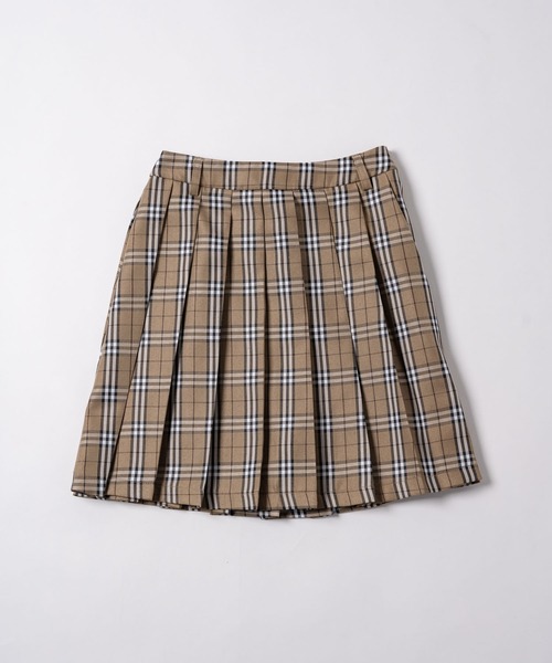 17HR（セブンティーンアワーズ）の「プリーツミニスカート（スカート・レディース・ブラック/ナチュラル/チェック/チャコールグレー・FREE）」の4枚目の写真