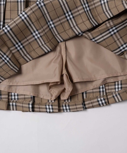 17HR（セブンティーンアワーズ）の「プリーツミニスカート（スカート・レディース・ブラック/ナチュラル/チェック/チャコールグレー・FREE）」の9枚目の写真