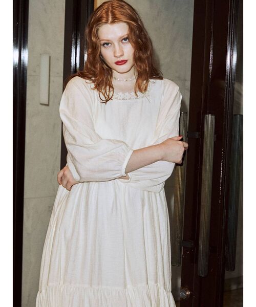 jouetie（ジュエティ）の「レースアップ2WAYワンピース（ワンピース・レディース・ブラック/オフホワイト/ブルー/パープル・MEDIUM）」の6枚目の写真