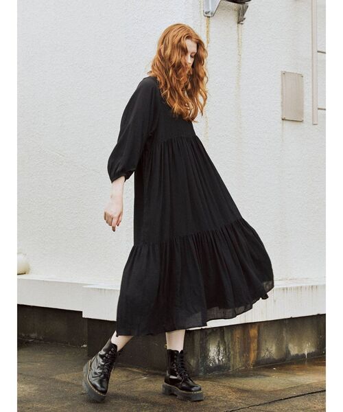 jouetie（ジュエティ）の「レースアップ2WAYワンピース（ワンピース・レディース・ブラック/オフホワイト/ブルー/パープル・MEDIUM）」の12枚目の写真