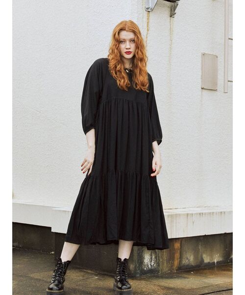 jouetie（ジュエティ）の「レースアップ2WAYワンピース（ワンピース・レディース・ブラック/オフホワイト/ブルー/パープル・MEDIUM）」の14枚目の写真