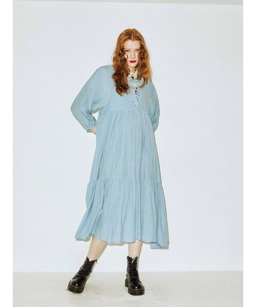 jouetie（ジュエティ）の「レースアップ2WAYワンピース（ワンピース・レディース・ブラック/オフホワイト/ブルー/パープル・MEDIUM）」の15枚目の写真