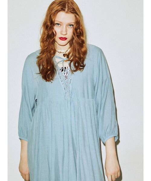 jouetie（ジュエティ）の「レースアップ2WAYワンピース（ワンピース・レディース・ブラック/オフホワイト/ブルー/パープル・MEDIUM）」の17枚目の写真