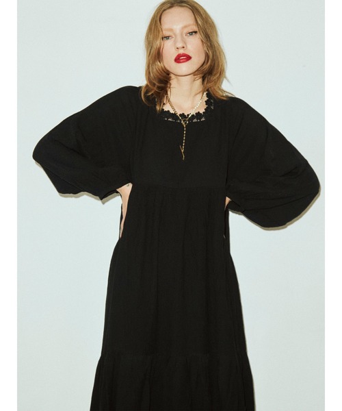 jouetie（ジュエティ）の「レースアップ2WAYワンピース（ワンピース・レディース・ブラック/オフホワイト/ブルー/パープル・MEDIUM）」の3枚目の写真