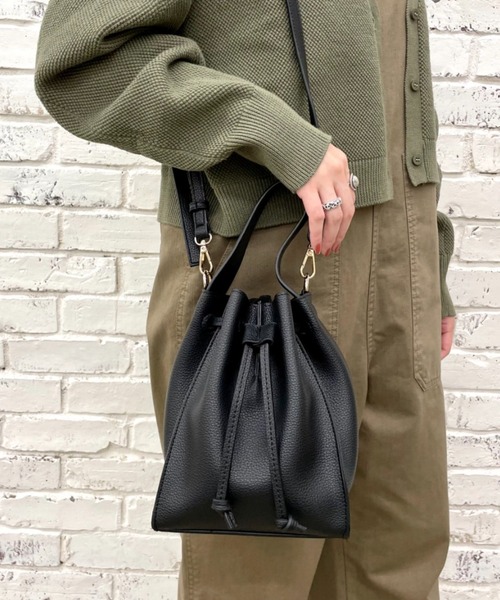 CIAOPANIC（チャオパニック）の「ワンハンドルドロスト２WAYショルダーバッグ（ショルダーバッグ・レディース・グレイッシュベージュ/ダークグリーン/ブラック・FREE）」の2枚目の写真