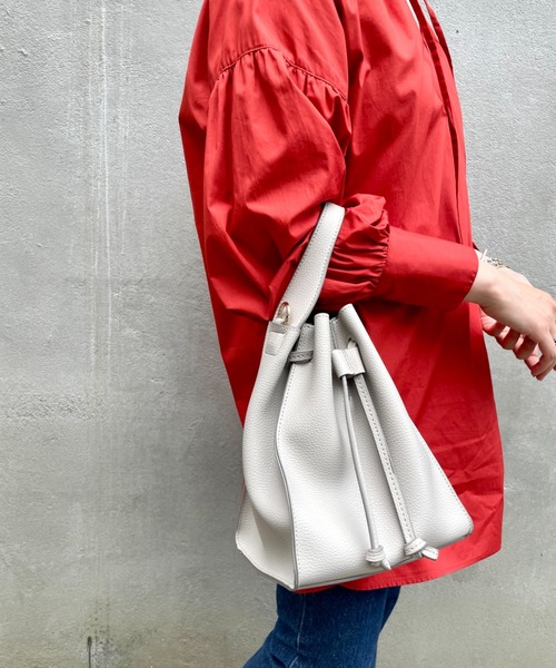 CIAOPANIC（チャオパニック）の「ワンハンドルドロスト２WAYショルダーバッグ（ショルダーバッグ・レディース・グレイッシュベージュ/ダークグリーン/ブラック・FREE）」の12枚目の写真