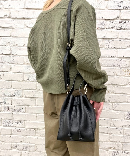 CIAOPANIC（チャオパニック）の「ワンハンドルドロスト２WAYショルダーバッグ（ショルダーバッグ・レディース・グレイッシュベージュ/ダークグリーン/ブラック・FREE）」の17枚目の写真