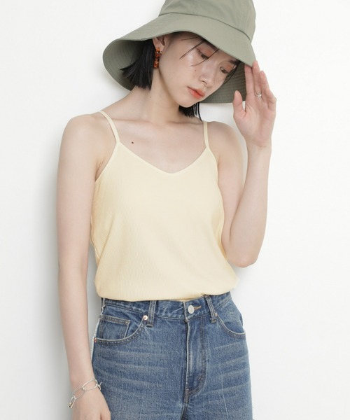 ROSE BUD（ローズバッド）の「カップ付きキャミソール（キャミソール・レディース・ホワイト/ブラック/ピンク・FREE）」の2枚目の写真