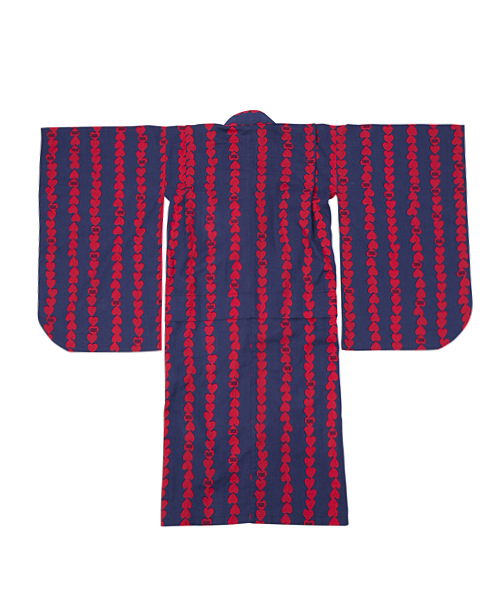 X-girl Stages（エックスガールステージス）の「XGS YUKATA MEMORIES (4T～7T)（浴衣・キッズ・レッド・7T/6T/5T/4T）」の4枚目の写真