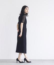 kaene（カエン）の「パイピングオールレースワンピース（ドレス