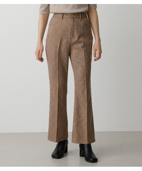 AZUL by moussy(アズールバイマウジー)の「VENUS DAMASK PANTS/ヴィーナスダマスクパンツ(その他パンツ・レディース・ブラック系その他/ブラウン系その他・SMALL/MEDIUM)」の1枚目の写真