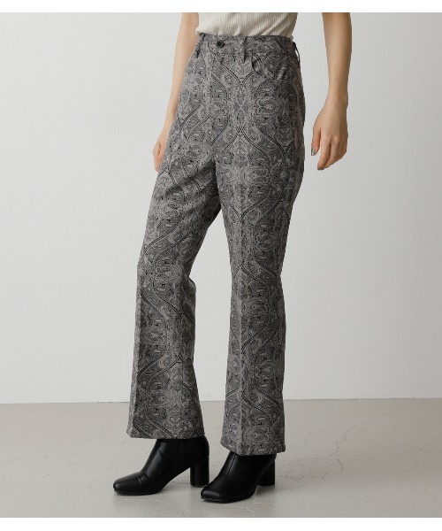 AZUL by moussy(アズールバイマウジー)の「VENUS DAMASK PANTS/ヴィーナスダマスクパンツ(その他パンツ・レディース・ブラック系その他/ブラウン系その他・SMALL/MEDIUM)」の3枚目の写真