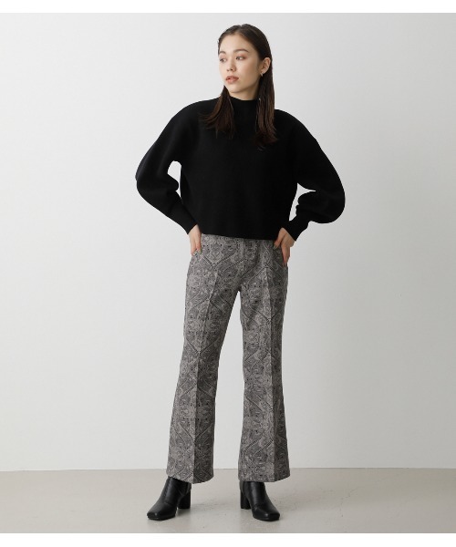 AZUL by moussy(アズールバイマウジー)の「VENUS DAMASK PANTS/ヴィーナスダマスクパンツ(その他パンツ・レディース・ブラック系その他/ブラウン系その他・SMALL/MEDIUM)」の8枚目の写真