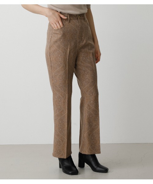 AZUL by moussy(アズールバイマウジー)の「VENUS DAMASK PANTS/ヴィーナスダマスクパンツ(その他パンツ・レディース・ブラック系その他/ブラウン系その他・SMALL/MEDIUM)」の9枚目の写真