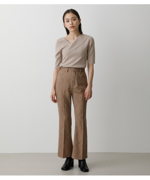 AZUL by moussy(アズールバイマウジー)の「VENUS DAMASK PANTS/ヴィーナスダマスクパンツ(その他パンツ・レディース・ブラック系その他/ブラウン系その他・SMALL/MEDIUM)」の18枚目の写真