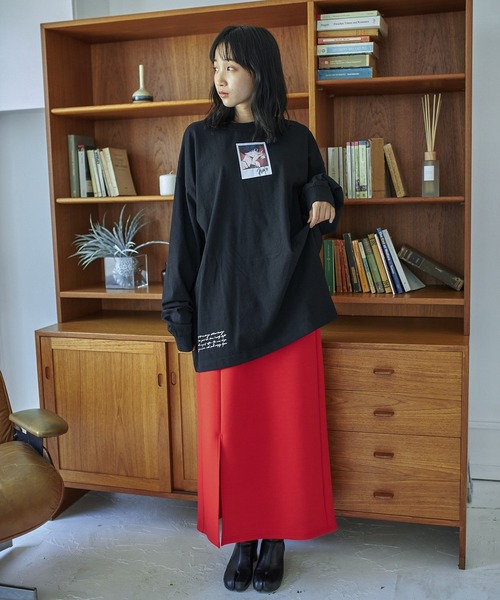 VACANCY（ヴァカンシー）の「【Bunjo×VACANCY】フォトイラストBIGロンTee（Tシャツ/カットソー・レディース・ホワイト/ブラック・FREE）」の20枚目の写真